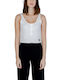 Guess Women's Athletic Blouse Sleeveless White