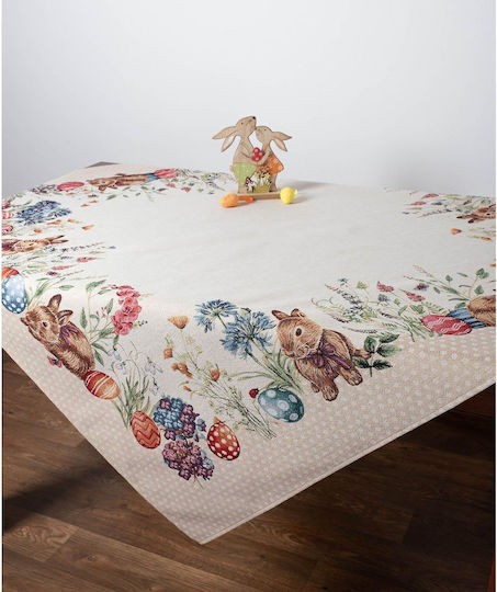 Silk Fashion Easter Tablecloth 140x140pcs