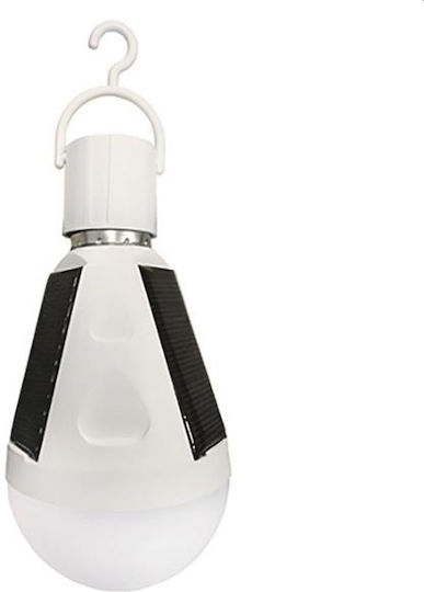 Eurolamp Κρεμαστό Ηλιακό Φωτιστικό 7W 630lm με Ψυχρό Λευκό Φως 6500K IP65