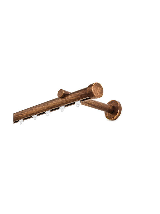 Anartisi One-Way Aluminum Curtain Track Copper 160cm A298373_11794