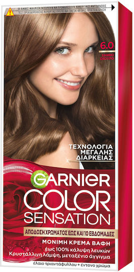 Garnier Color Sensation Βαφή Μαλλιών 6.0 Ξανθό Σκούρο 110ml