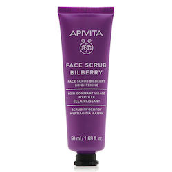 Apivita Bilberry Face Scrub Exfoliating Cream f...