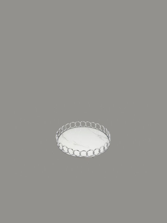 La Vista Metallic Round Decorative Tray