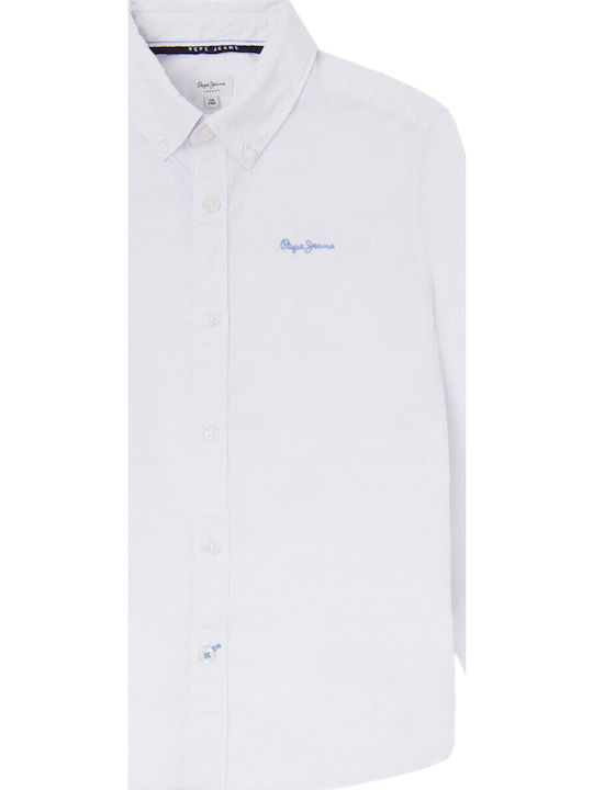 Παιδικό Πουκάμισο Μακρυμάνικο 800/WHITE Jayme