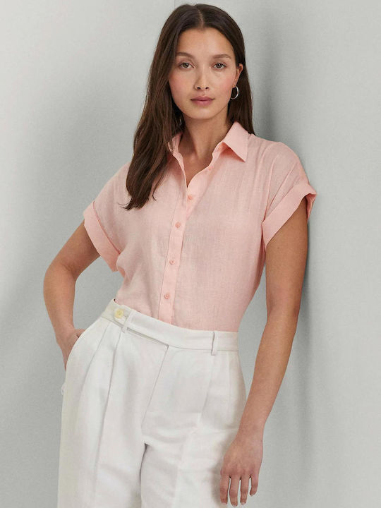 Ralph Lauren Mâneci scurte Femei Lenjerie Cămașă Pink