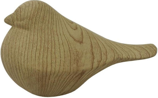 Oriana Ferelli Set Dekorative Vögel aus Holz 16x8.5x9cm 2Stück