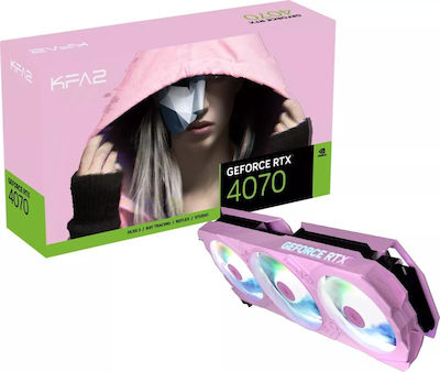 KFA2 GeForce RTX 4070 Super 12GB GDDR6X EX Gamer OC Pink Placă Grafică