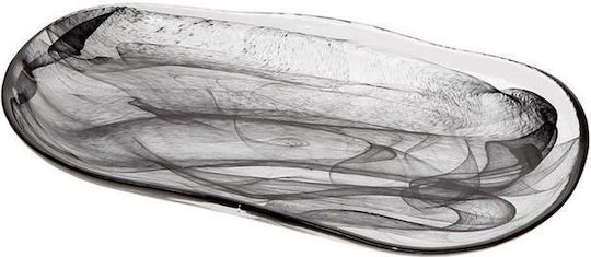 Espiel Atlas Set Decorative de Platouri Oval Negre 6buc 27x14buc