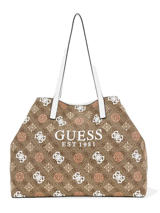 Guess Vikky Set Damen Tasche Tote Hand Beige