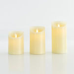 277143 Christmas Battery Candle 12.5x7.5cm 2pcs