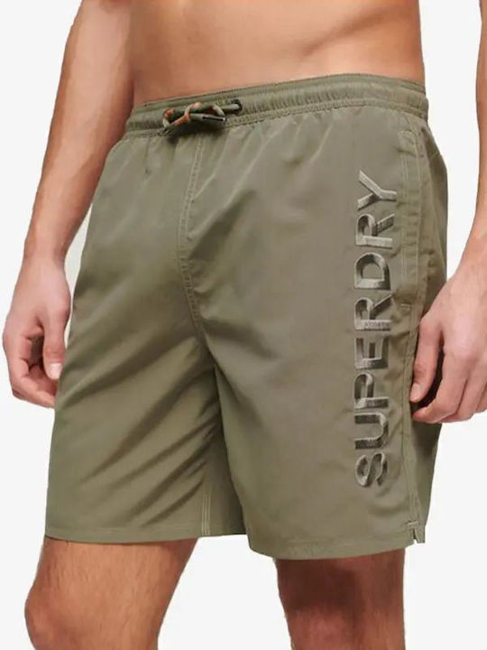 Superdry M D2 Ανδρικό Μαγιό Σορτς Khaki