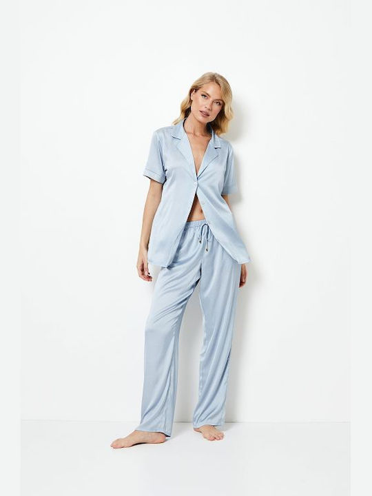 Aruelle Sommer Damen Pyjama-Set Grey