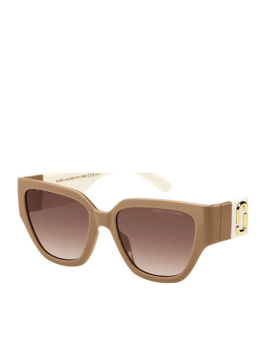 Marc Jacobs Women's Sunglasses with Beige Plast...