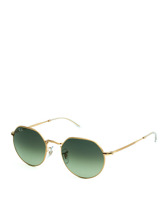 Ray Ban Jack Unisex Γυαλιά Ηλίου με Χρυσό Μεταλ...