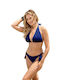 Etna Bikini Set Bra & Slip Bottom Blue