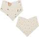 Bimbidreams Wonderland Wasserdichte Stoff Bandana Beige 2 Stück