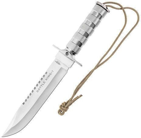Joker Battle King Gray Survival Knife with Sheath