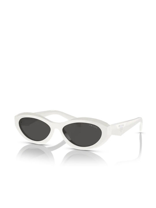 Prada Sonnenbrillen mit Weiß Rahmen und Gray Li...