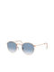 Ray Ban 3447 Sonnenbrillen mit Rose Gold Rahmen und Blau Verlaufsfarbe Linse RB3447 92023F