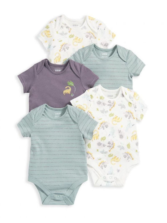 Mamas & Papas Baby Bodysuit Underwear Set Short-Sleeved EMBRIME