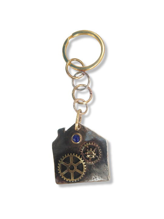 Topaz Art Handmade Keychain Bronze