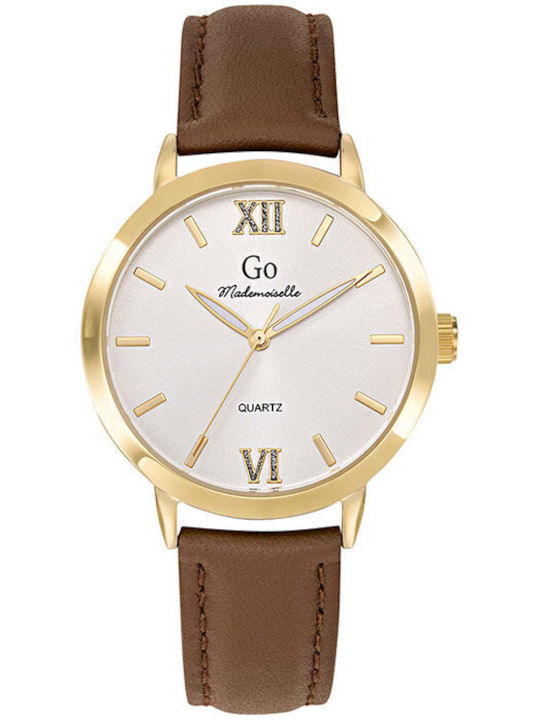 GO Mademoiselle Women's Watch with Brown Leather Strap