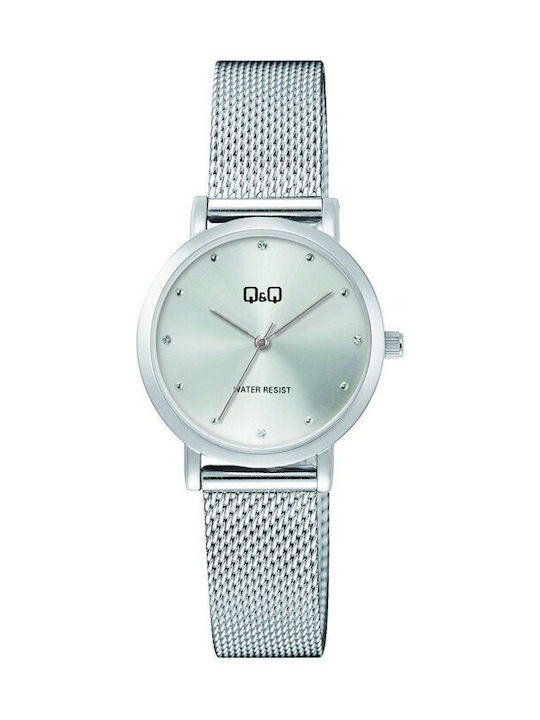 Q&Q Women's Watch with Silver Metal Bracelet