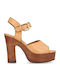 Leder Sandalen Braun