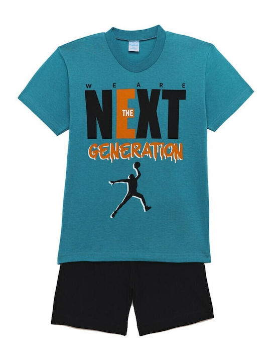 Join Kids' Pajamas Summer Cotton Petrol