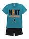 Join Kids' Pajamas Summer Cotton Petrol