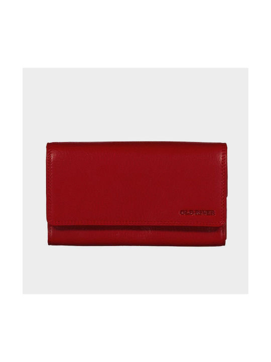 Old River Large Leather Women's Wallet Cards Red