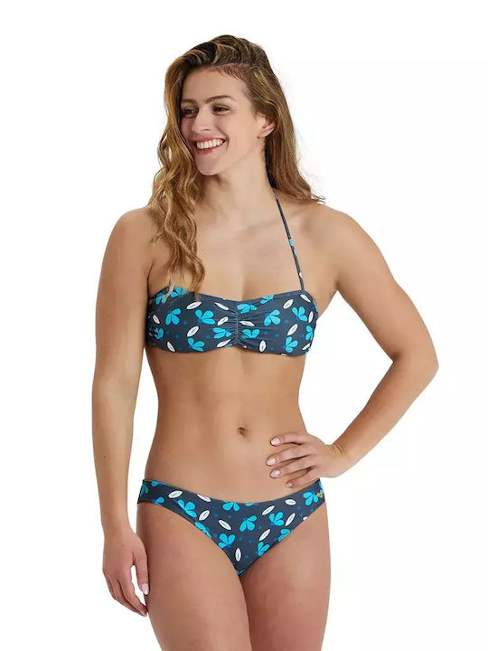 Fără bretele Top bikini Gri