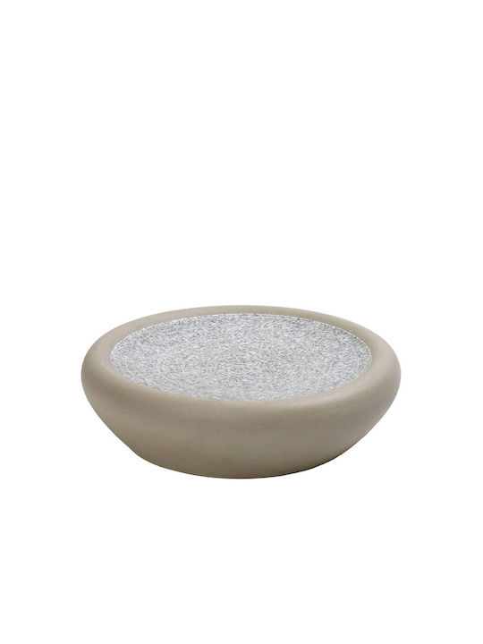 Espiel Corsica Plate Shallow Ceramic Gray with Diameter 23.5cm