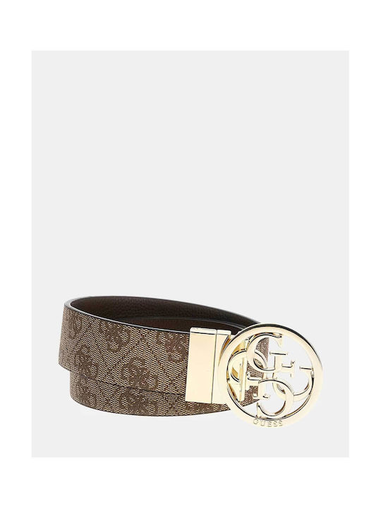 Guess Leather Women's Belt Beige