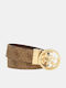 Leder Damen Gürtel Beige