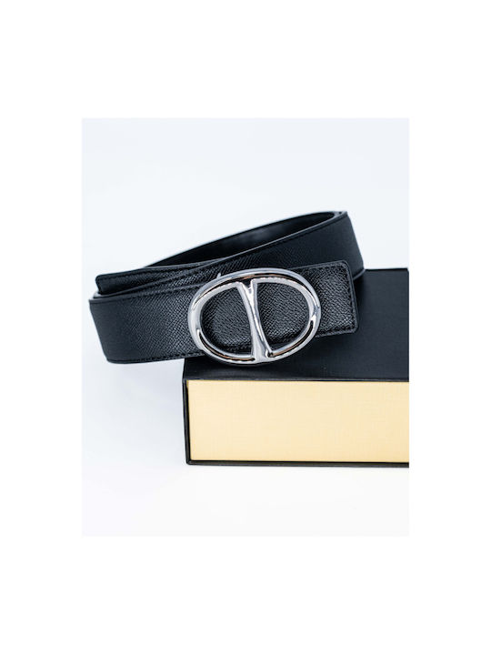 Wide Women's Belt Silver