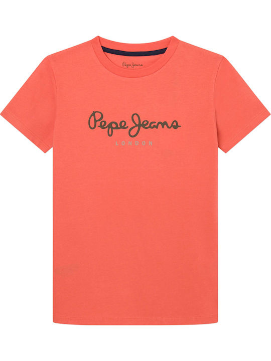 Pepe Jeans Kids' T-shirt Orange New Art