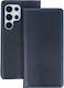 smart magneto Book Σιλικόνης / Δερμάτινο / Υφασμάτινο Navy Μπλε (Motorola Edge 30 Ultra)