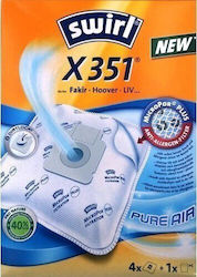 Swirl X351/4 Торбички за прахосмукачка 5 бр Съвместими с прахосмукачка Hoover