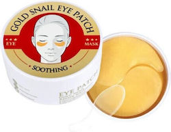 Set Of 60 Hydrogel Eye Patches With Gold, Snail Extract, Spirulina And Collagen, Wokali, Eye Patch