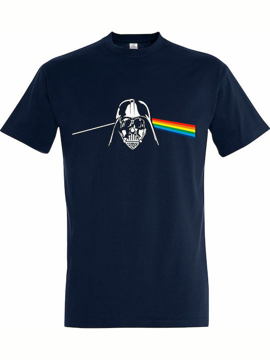 Παιδικό T-shirt Κοντομάνικο French navy Darth Vader Ft Pink Floyd, Star Wars