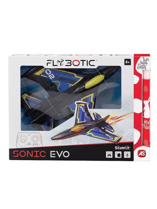 Παιχνιδολαμπάδα Flybotic Sonic Evo Τηλεκατευθυνόμενο Αεροπλάνο για 8+ Ετών Silverlit
