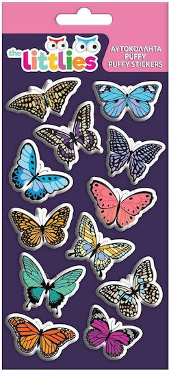 390470 Selbstklebende Puffy 10x22ek Schmetterling The Litlies Set 12 Stück (Satz von 12 Stück)