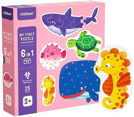 289591 Mideer Puzzle Mein erstes Puzzle Serie 6 in 1 "magischer Ozean" 25pcs