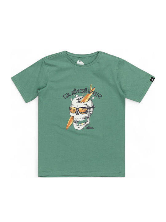 Quiksilver 'One Last Surf' Детска Момчешка Тениска Eqbzt04728-gmp0 (gmp0/Frosty Spruce)