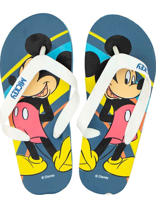 Kids' Flip Flops Mickey Navy Blue Mouse