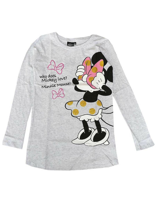 Disney Kids Blouse Long Sleeve Gray