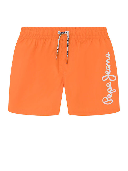 Pepe Jeans Kids Swimwear Swim Shorts Orange