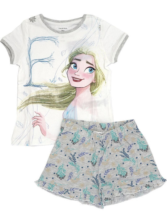 Disney Детска пижама Лятна Сив Frozen