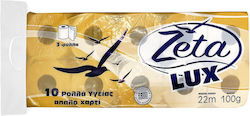 Zeta Toilettenpapier 10 Rollen 3 Lagen